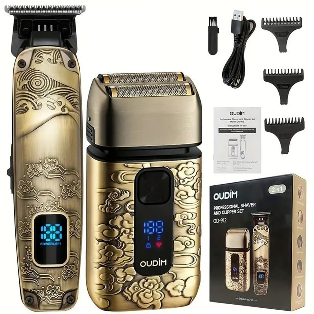 Electric Razor for Men – Foil Shaver, Beard & Hair Trimmer Grooming Kit